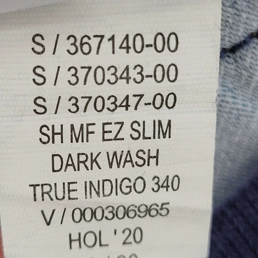 Gap Denim Jeans My 1st Easy Slim Stretch Elastic Waistband Distressed Sz 6-12mo